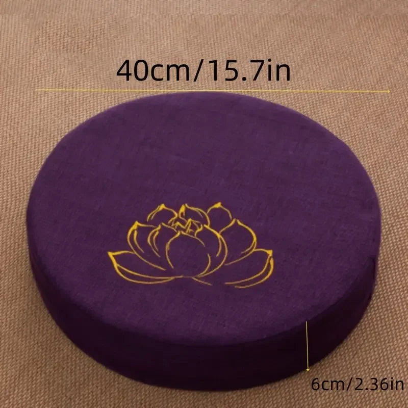 Linen cushion for meditation and yoga