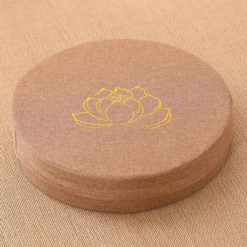 Linen cushion for meditation and yoga