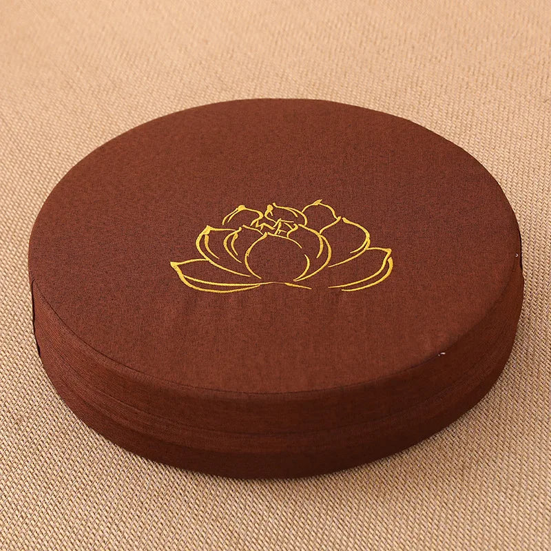 Linen cushion for meditation and yoga