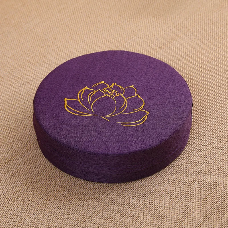 Linen cushion for meditation and yoga