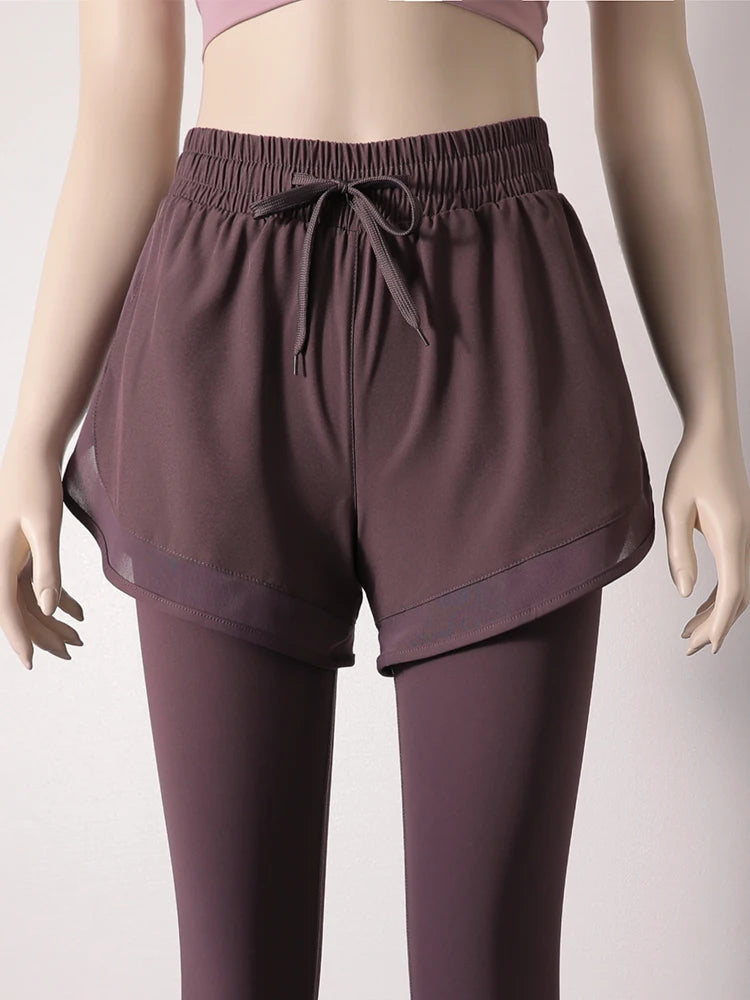 Women's Skirt Style Yoga Leggings with Pockets