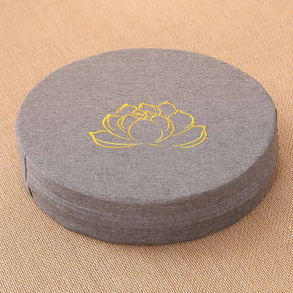 Linen cushion for meditation and yoga