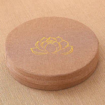 Linen cushion for meditation and yoga