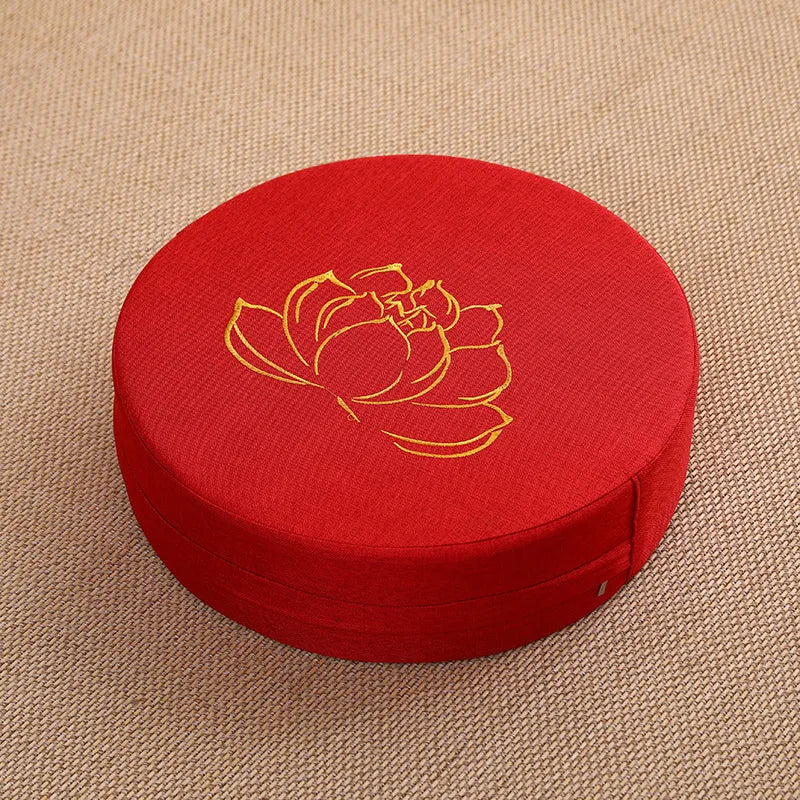 Linen cushion for meditation and yoga